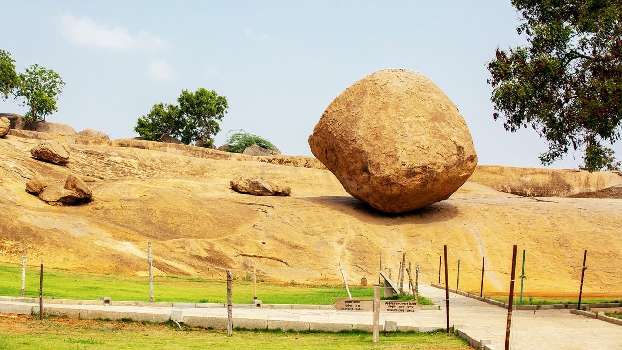 Krishna's Butter Ball Mahabalipuram